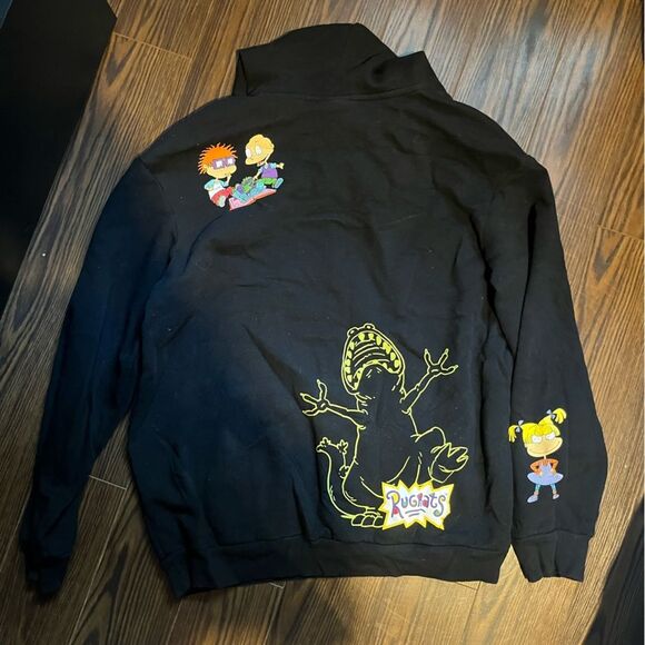 Nickelodeon Black Hoodie with Orange Logo - Picture 2 of 3